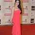 Actress Ameesha Patel in red jumpsuit at Mid-Day Bash