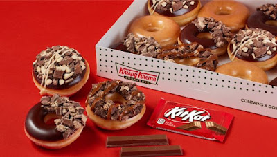 Krispy Kreme's Kit Kat donut collection.