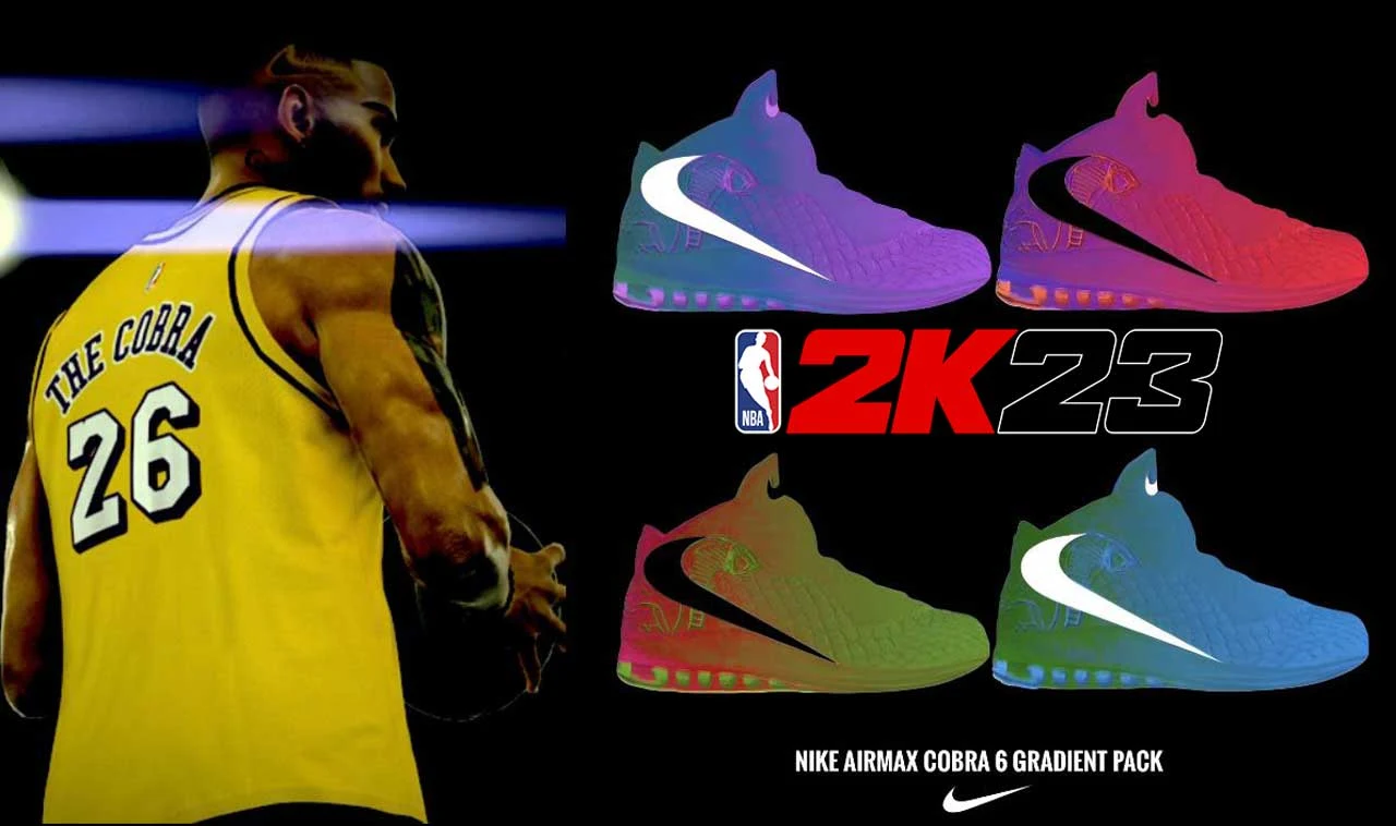 NBA 2K23 Nike Airmax Cobra 6 Gradient Shoes