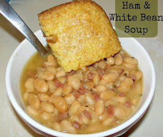 Slow Cooker Ham & White Beans