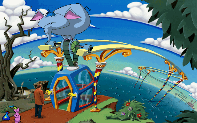 Toonstruck Zanydu shuttle elephant