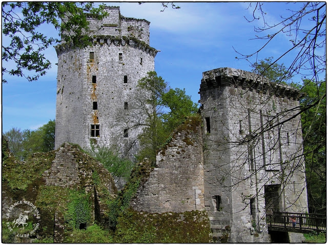 ELVEN (56) - Château-fort de Largoët : Ensemble et porterie