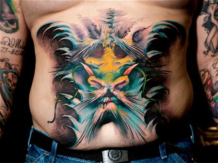 Tattoos On Stomach For Women. The art of tattooing,