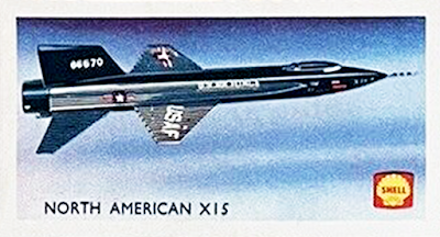 1963 Shell Oil - Aircraft of the World 20 - North American X15