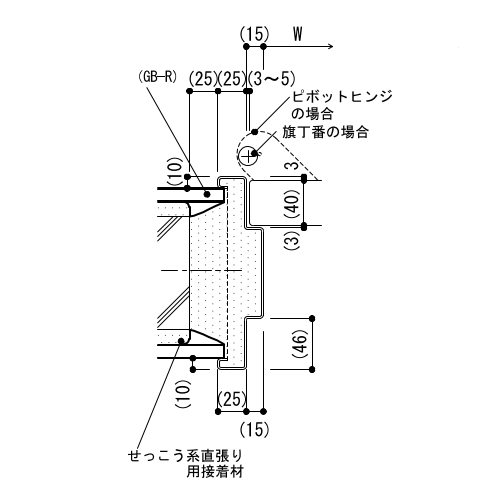 4-23-4　鋼製建具枠 平面