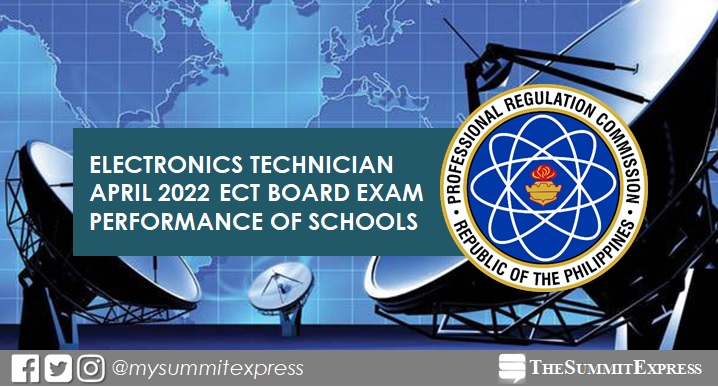 April 2022 Electronics Technician ECT board exam result: performance of schools