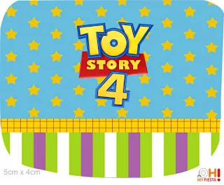 Toy Story 4 Con Forky: Invitaciones y Etiquetas para Candy Bar para Imprimir Gratis.