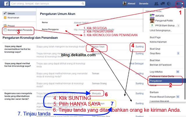 Mengatur Penandaan Akun Facebook