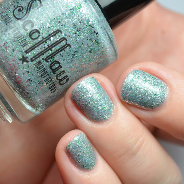 silver nail polish swatch