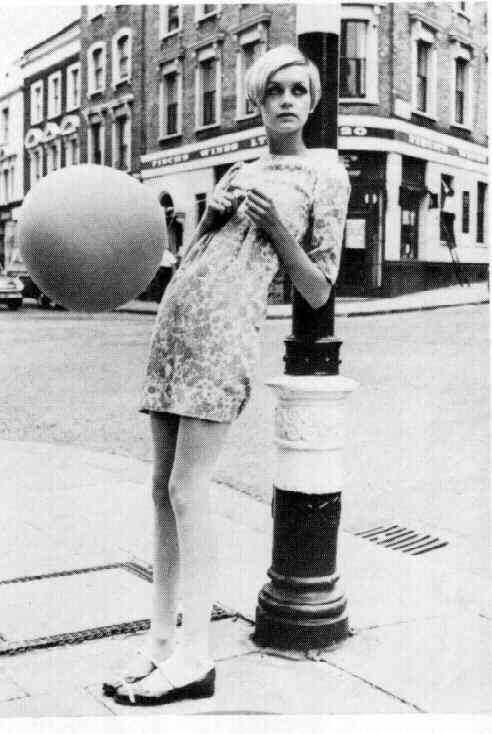 knee high socks and flats.