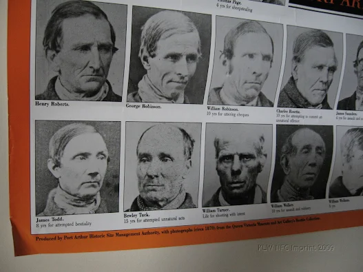 Convict mugshots 1870s Tasmania