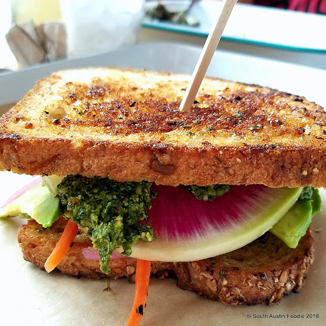 The Enlightenment vegetarian sandwich TLC Austin