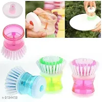 Cleaning Brush with Liquid Soap Dispenser, Self
