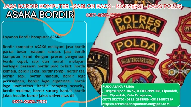 asaka bordir,bordir komputer tangerang,bordir komputer,jasa bordir komputer,bordir komputer tangerang kota tangerang,jasa bordir komputer murah,bordir komputer terdekat,bordir komputer satuan terdekat,tempat bordir komputer terdekat,jasa bordir komputer terdekat,jasa bordir komputer satuan,bordir murah,bordir komputer satuan tangerang