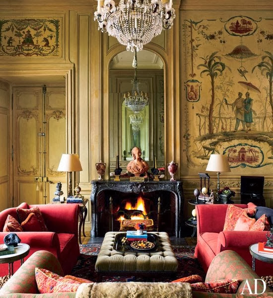 Interiors : Decorating a Great French Country House - architectural digest