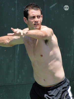 Guillermo Garcia-Lopez Shirtless at Miami Open 2010