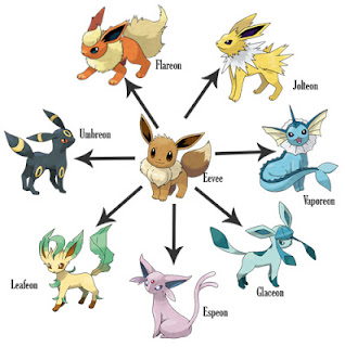 eevee tutte le evoluzioni