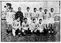 📸REAL VALLADOLID DEPORTIVO 📆31 mayo 1942 ⬆️Barrios, Izpizúa, Tellado, Torquemada, Barinaga, Aparicio y Arrieta. ⬇️Sañudo, Viso, Sasot y Estrada. CLUB ATLÉTICO AVIACIÓN 2 🆚 REAL VALLADOLID DEPORTIVO 3 Resultado eliminatoria: REAL VALLADOLID DEPORTIVO 6 🆚 CLUB ATLÉTICO AVIACIÓN 5. Domingo 31/05/1942, 19:00 horas. Copa del Generalísimo, cuartos de final, partido de vuelta. Madrid, estadio de Vallecas. GOLES: ⚽1-0: 49’, Mariano. ⚽1-1: 52’, Barinaga. ⚽2-1: 62’, Vázquez. ⚽2-2: 66’, Sañudo. ⚽2-3: 76’, Barinaga.