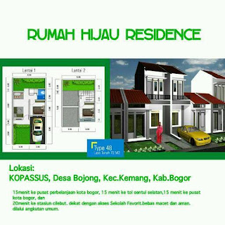 Rumah Dijual Perumahan Rumah Hijau Residence Bogor