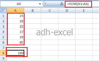 Cara Menjumlahkan Data Dengan Rumus Excel SUM