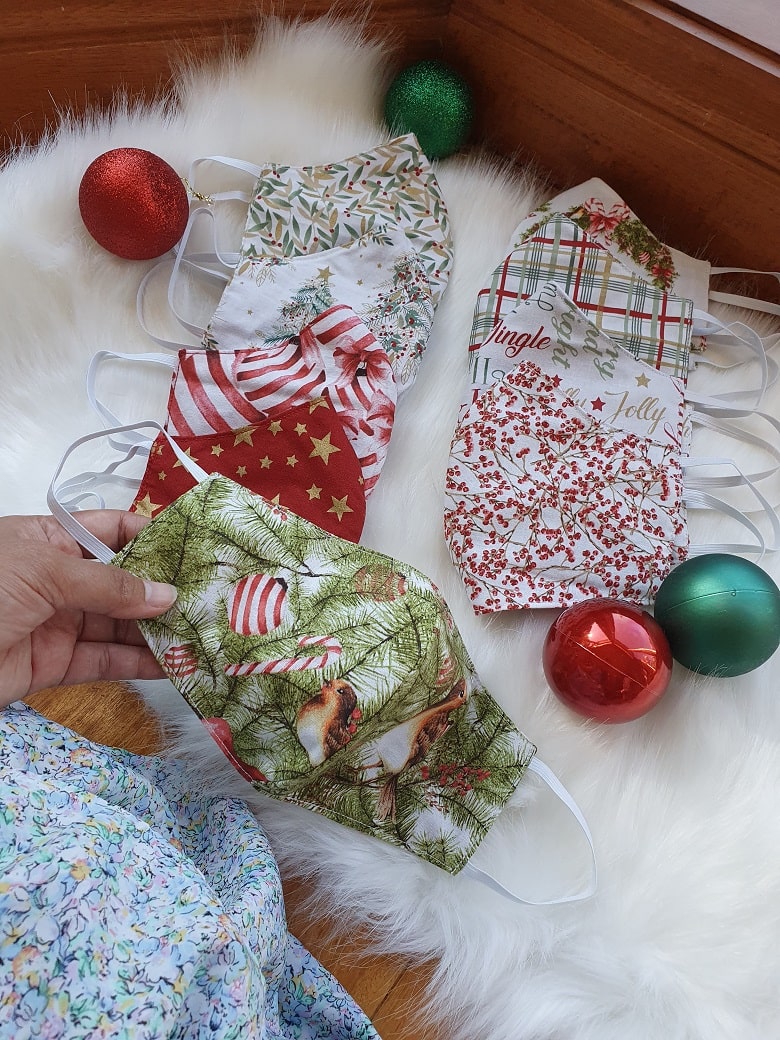 Christmas print facemask