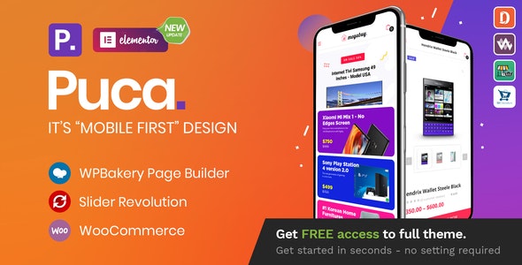 Puca v2.4.4 – Optimized Mobile WooCommerce Theme