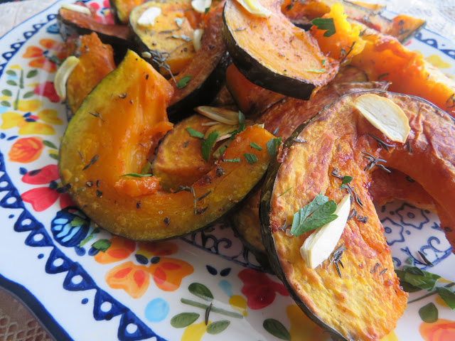 Roasted Winter Squash with Garlic & Thyme