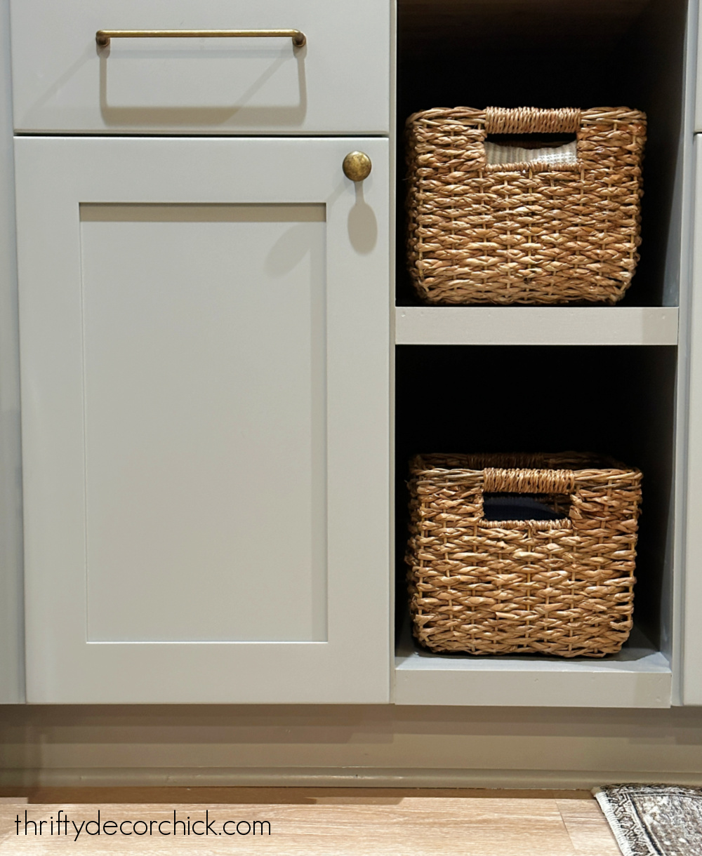 Wicker Baskets & Storage Baskets - Solid Wood Kitchen Cabinets