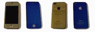 Color conversion modded iPhone 4 4S Gold White Gold Metallic Blue Silver