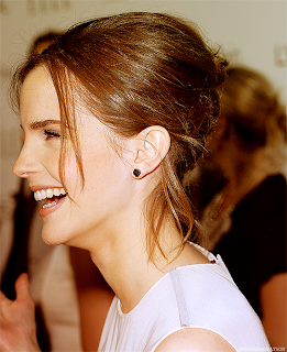 emma watson smile with open mouth