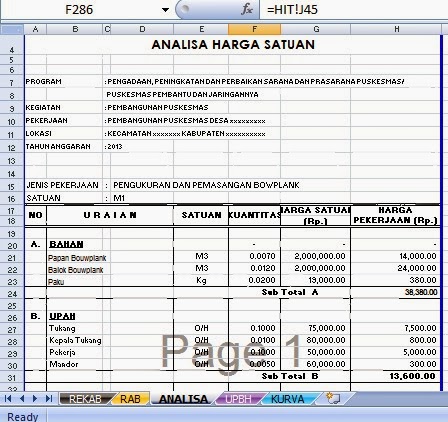 Contoh Rencana Anggaran Biaya Pembangunan Gedung  Share 