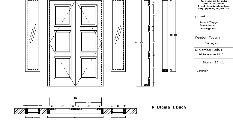 Ukuran Pintu Rumah Utama