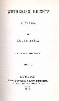 Wuthering Heights, a classic novel by Emily Bronte, published in 1847