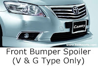 aksesoris camry: Front Bumper Spoiler (V & G Type Only)