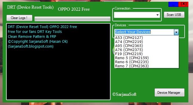 DRT Key -  OPPO 2022 Free Unlock Pattern/Lupa Pola/FRP/Akun Google