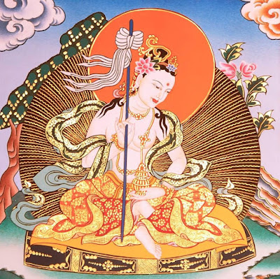 A thanka painting of Princess Mandarava