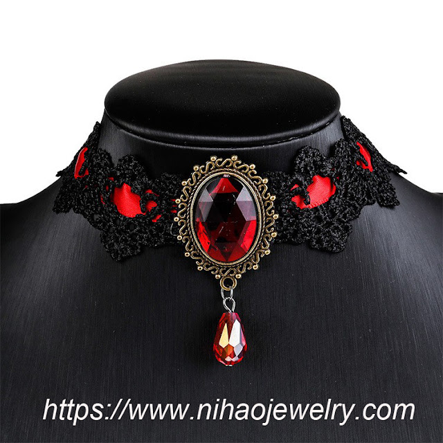 gemstones Necklace (red)