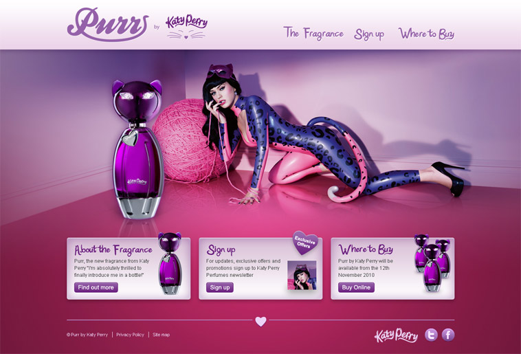 Katy Perry will launch a personal perfume Purr by Katy Perry in November