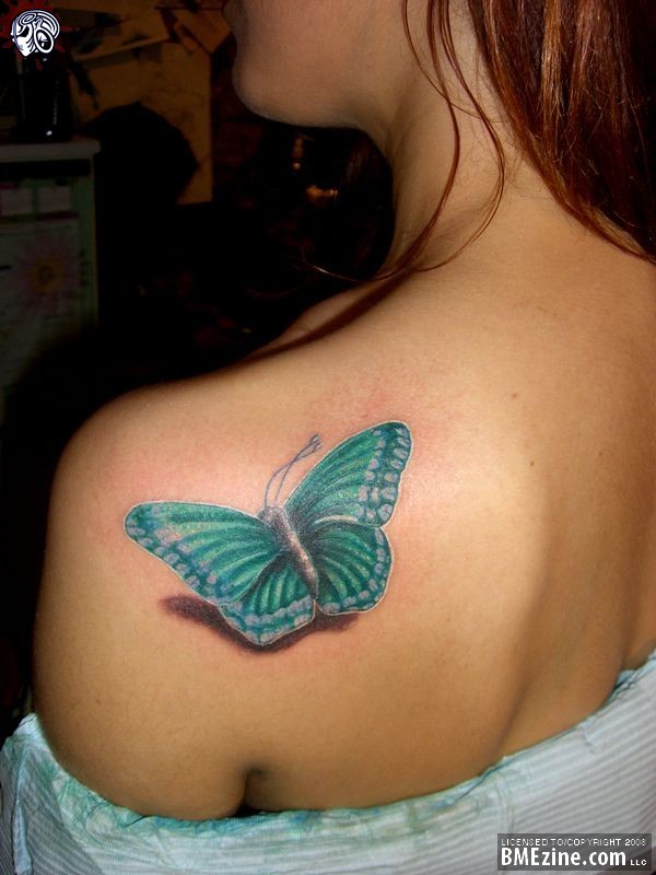 3d Butterfly Tattoos Designs For Girls