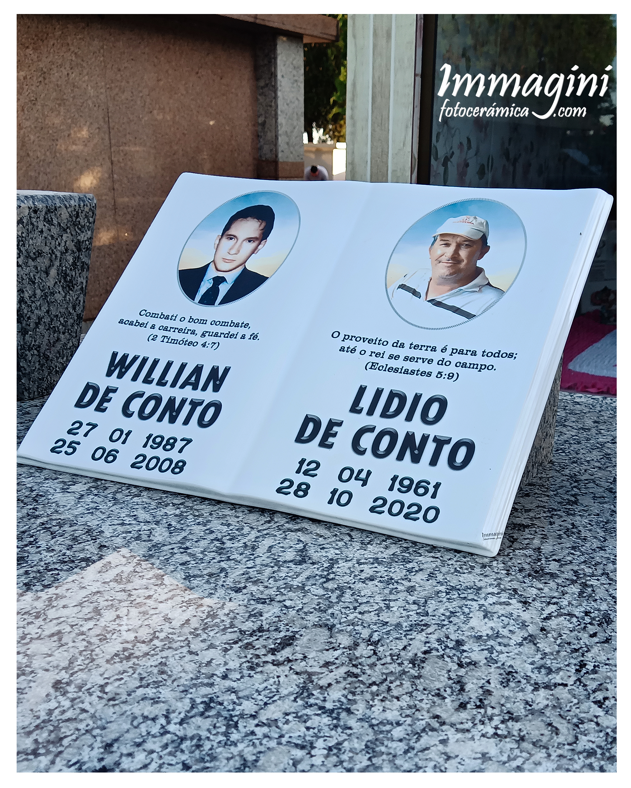 Fotocerámica de Lidio de Conto e Willian de Conto (foto 02)