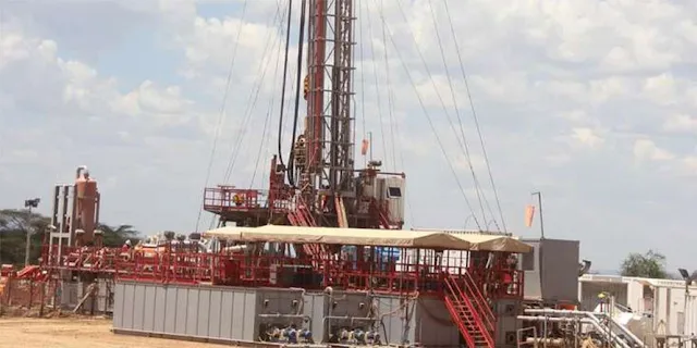 Tullow Oil rig in Turkana, Kenya