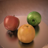 3D model apple fruit