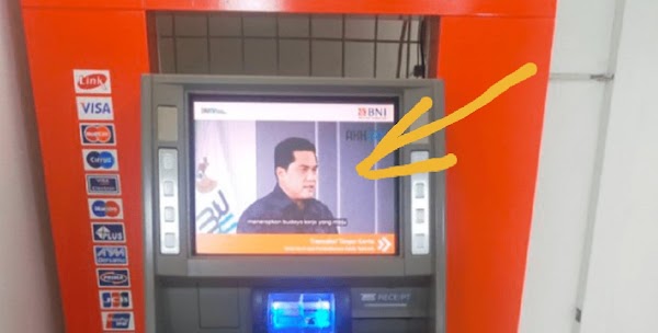 Heboh! Wajah Erick Thohir Muncul di ATM, Warganet: Mau Nyapres Kok Numpang Fasilitas Negara! Gak Malu?!