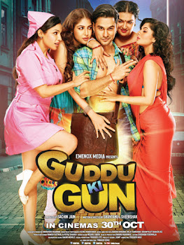 Poster Of Bollywood Movie Guddu Ki Gun 2015 300MB DVDRip 480P Full Hindi Movie