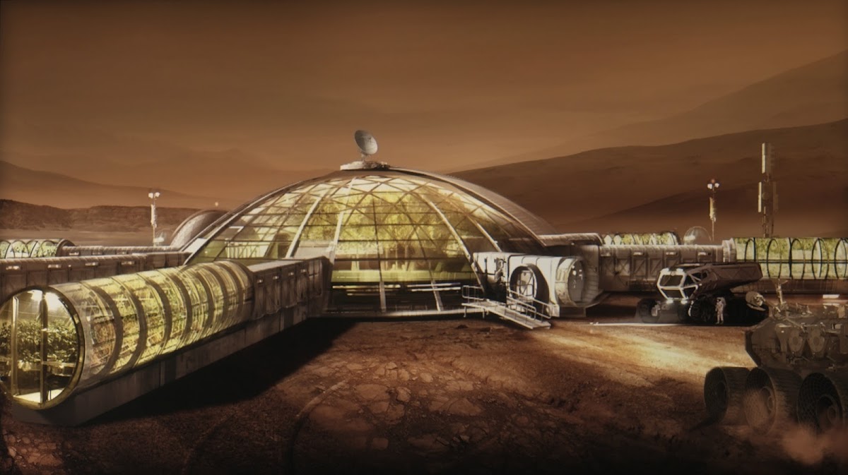 Next-gen Helios Mars colony from Dev's presentation in season 3 of 'For All Mankind' TV series