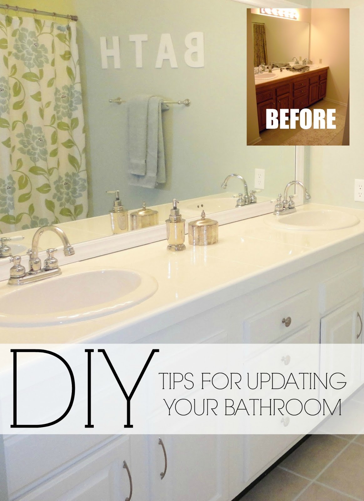 livelovediy: easy diy ideas for updating your bathroom!