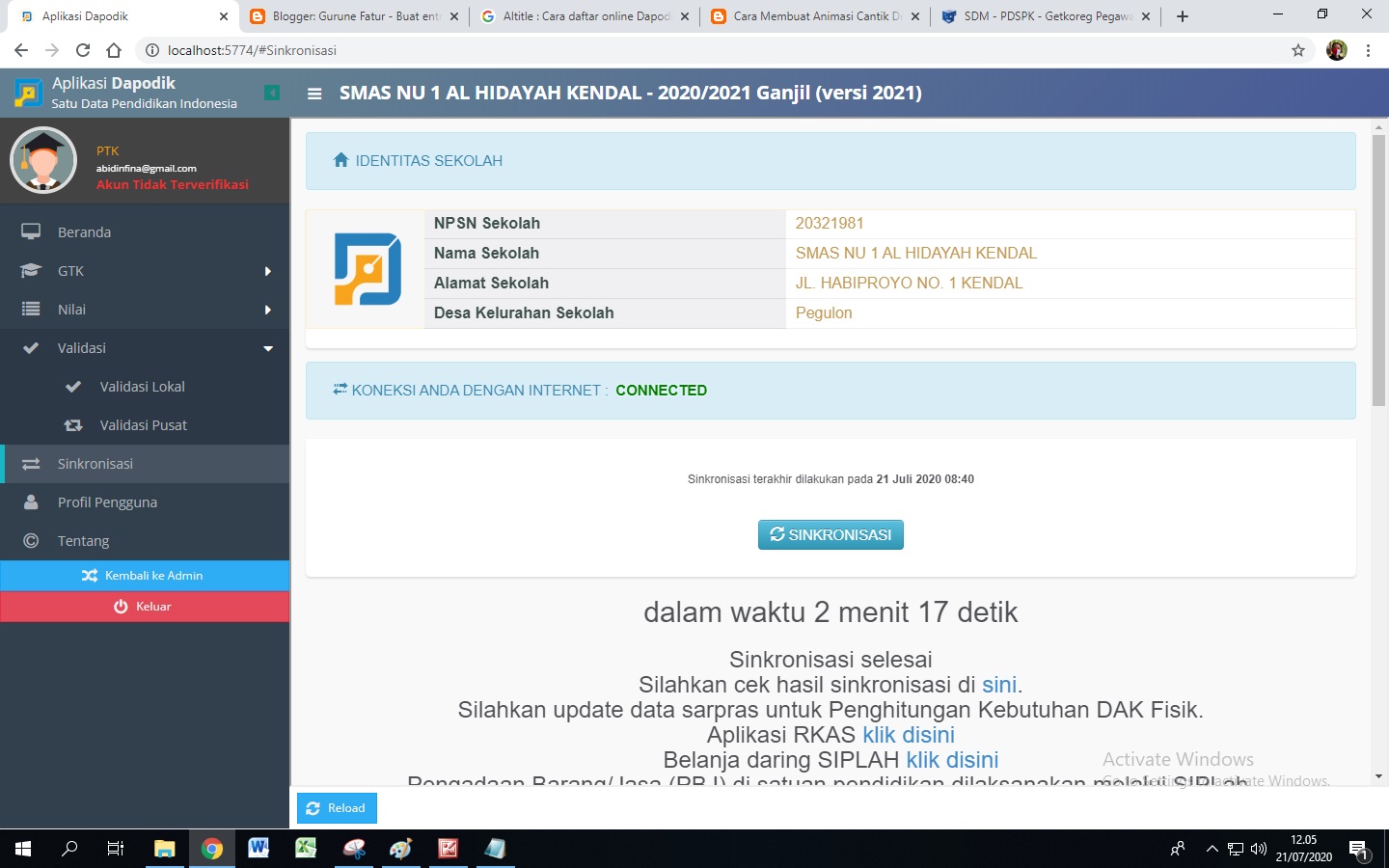 Prefil Dapodik 2021 C : Penambahan Metode Penarikan Data pada API Web Service di ...