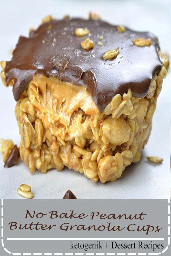 Need a quick and healthy snack? No Bake Peanut Butter Granola Cups are easy and healthy snack for kids and adults and perfect breakfast to grab and go