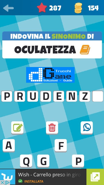 Sinonimi e Contrari (Il Gioco) soluzione livello 281-290