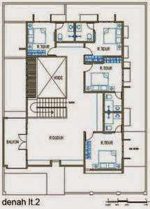  Desain  dan denah rumah  ukuran 8x8  Godean web id